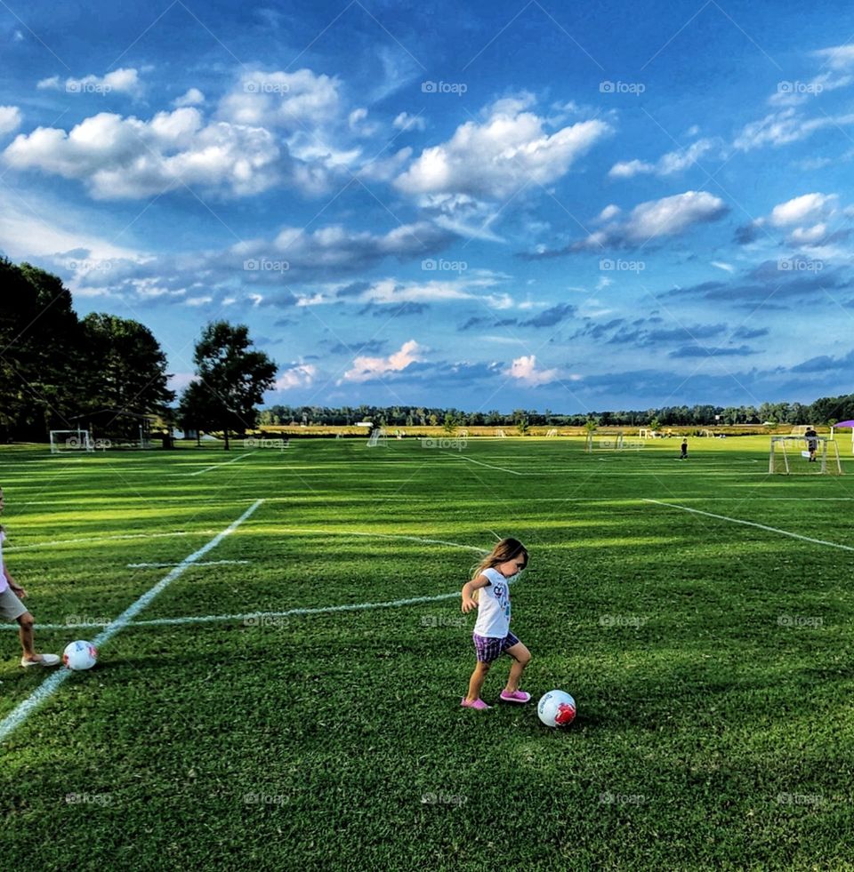 Soccer practice is for the whole family