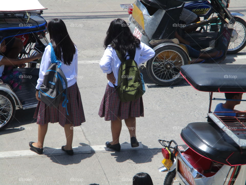 student waiting