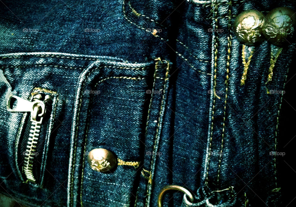 closeup fabric texture denim by binkyboo