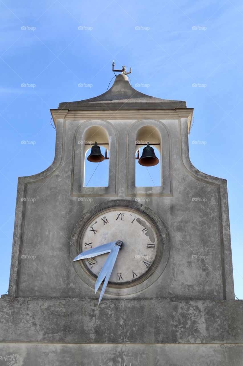 Knife clock tower Saint Elmo Napoli 