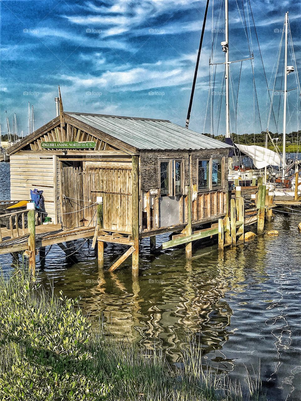 Quaint “English Landing North Dock”