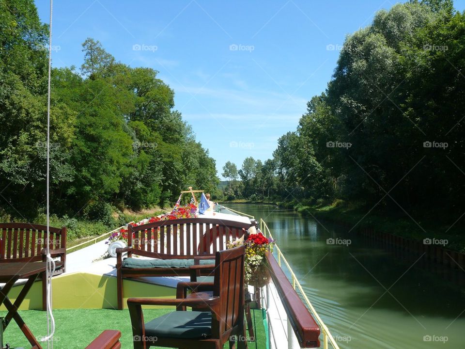 Canal barge in Franchise