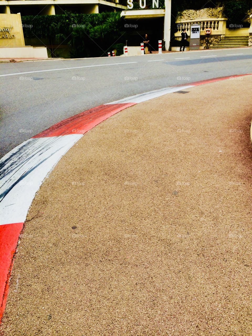 Formula race road markings