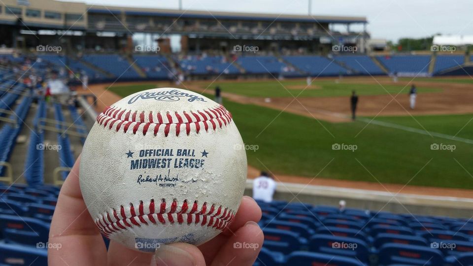 Official game used ball. Baseball love