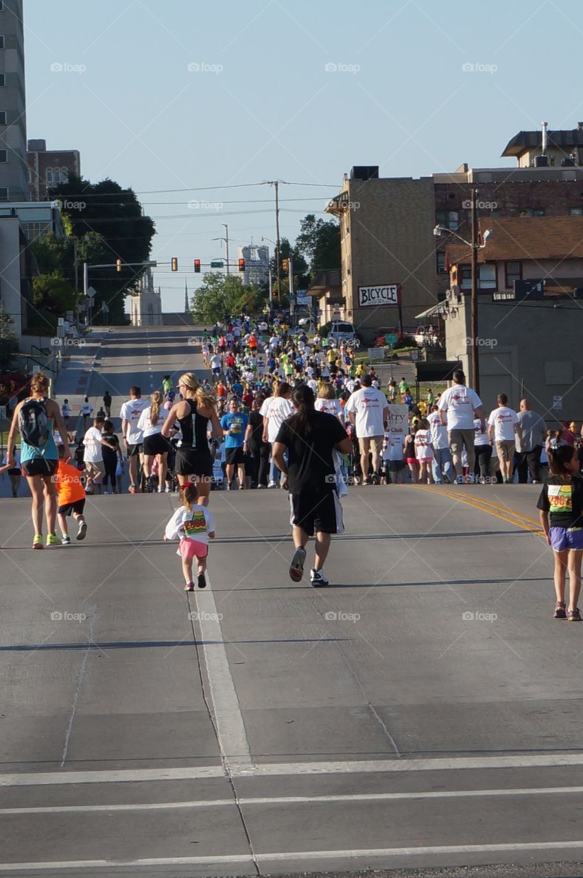 Cinco de mayo fun run race. Photo taken in Tulsa, Oklahoma