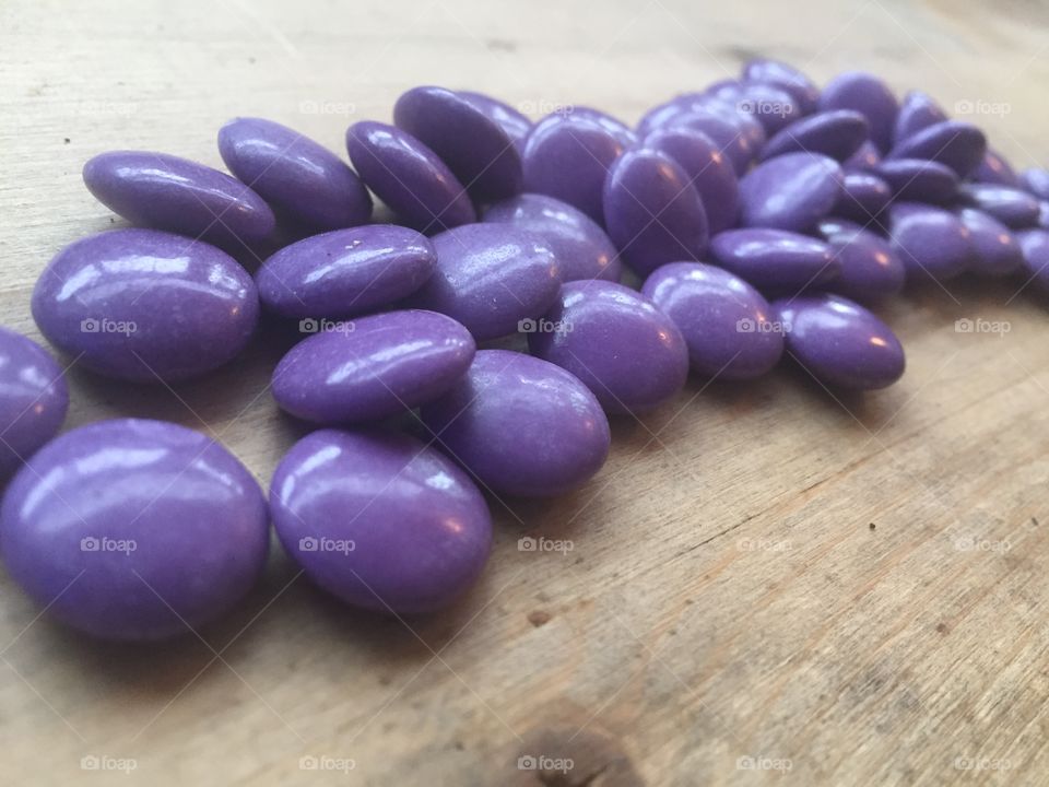 Purple candies