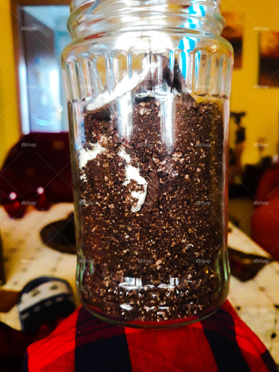 Smashed Oreo cookies