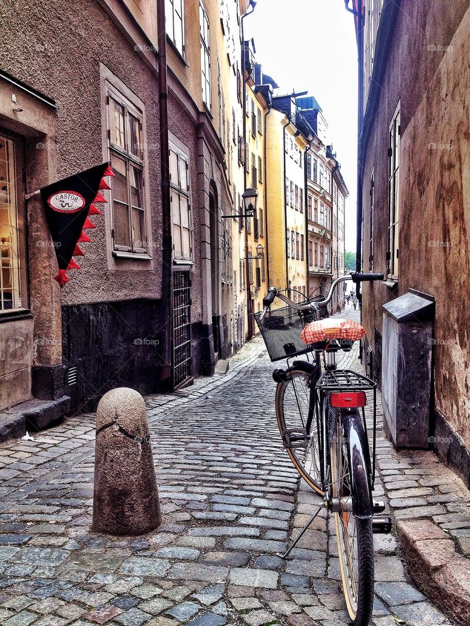 Narrow street Old Town Stockholm