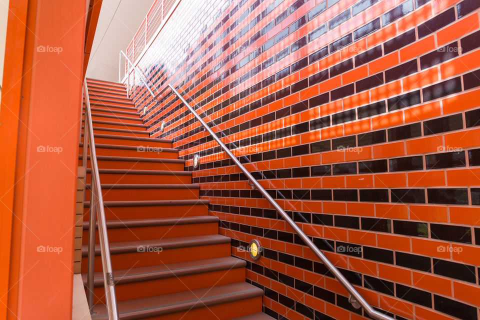Orange staircase 