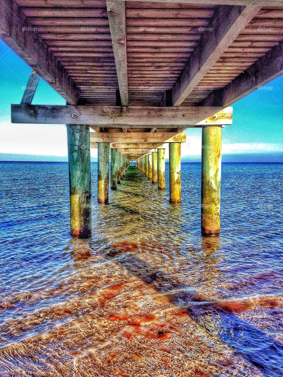 Jetty from underneath