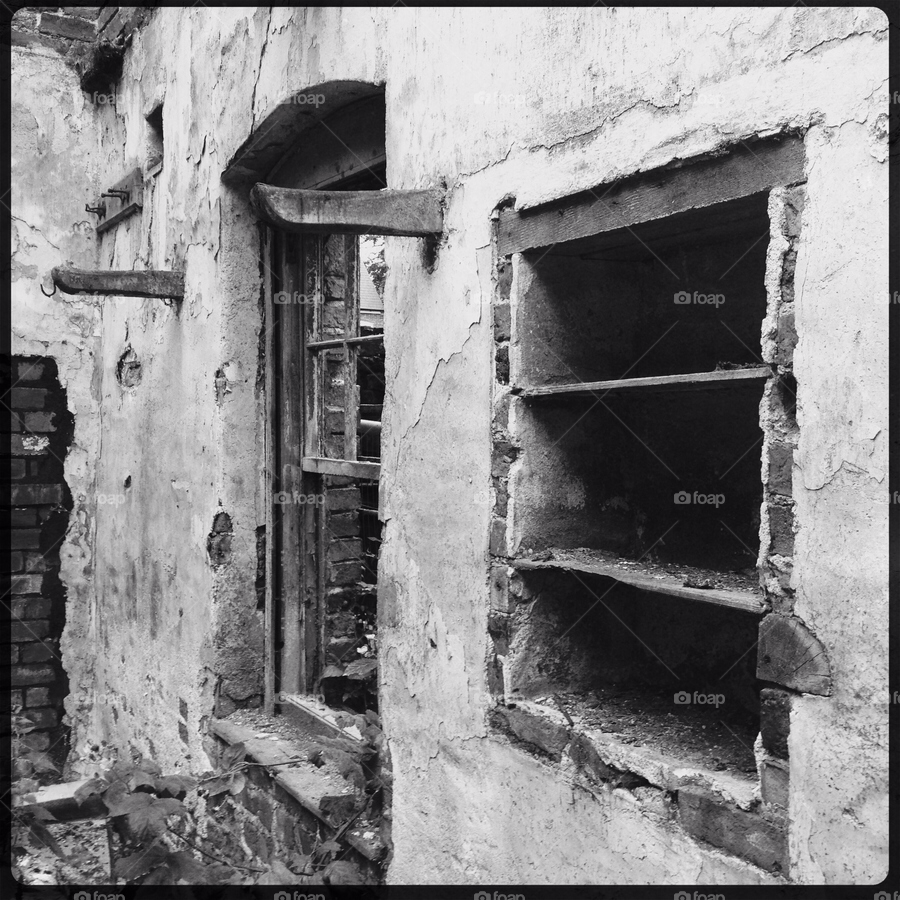 buildings windows black and white derelict by majorwatsisface