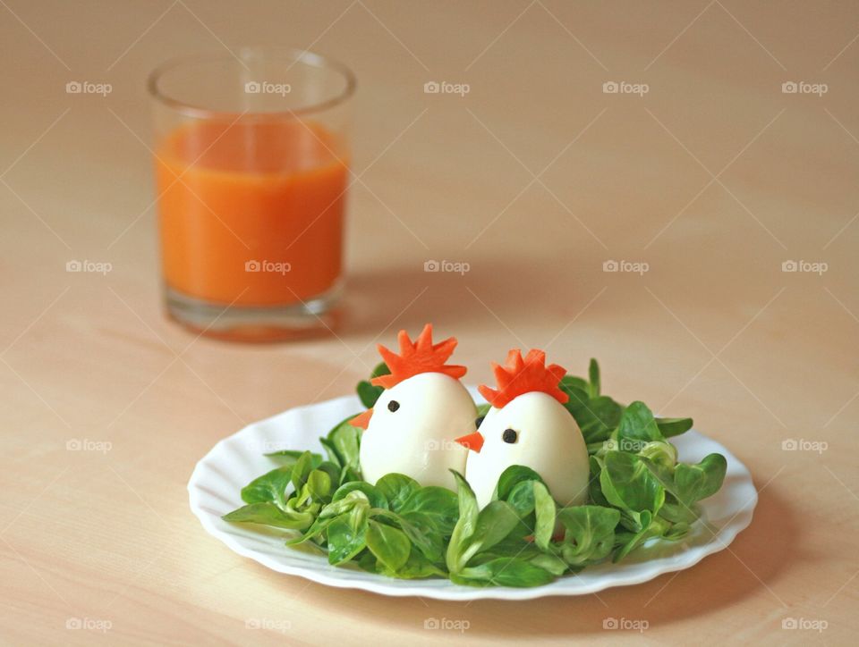 Chicks made with egg