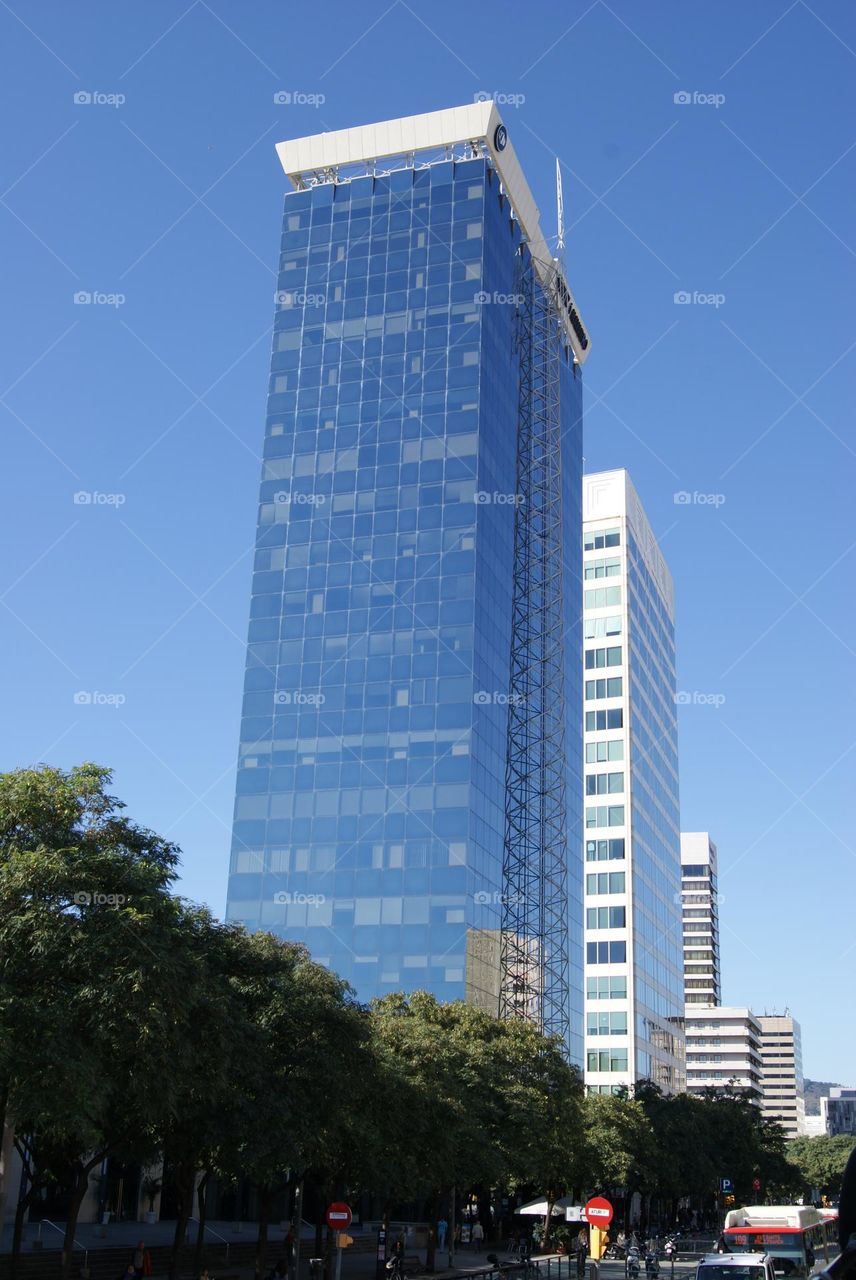 skyscraper architecture in Barcelona 