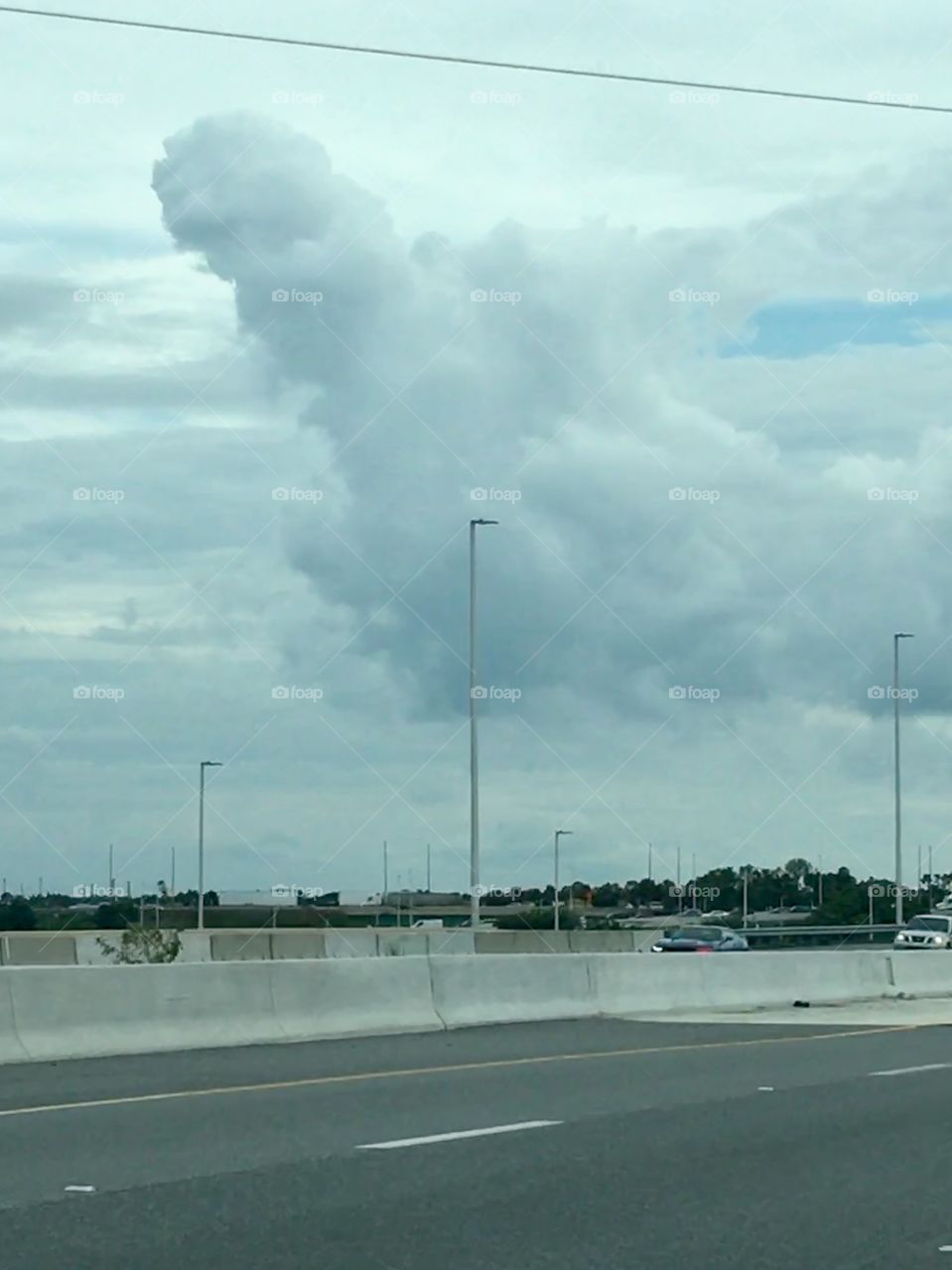 Giant cloud penis shape