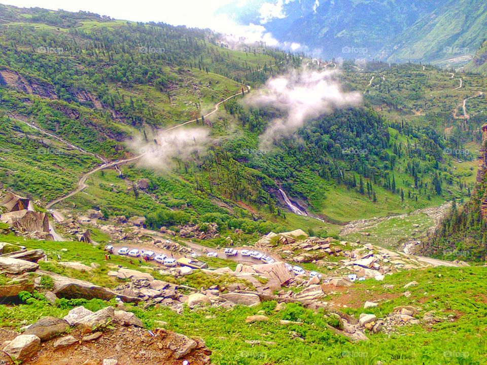 View from top of Manali Hills.