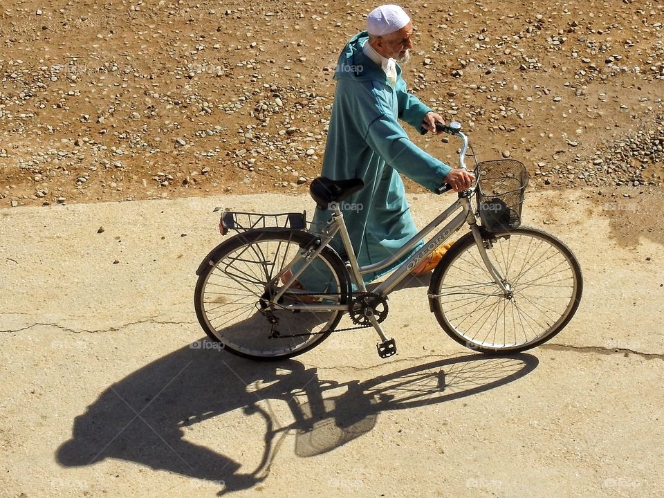 Man with bike 