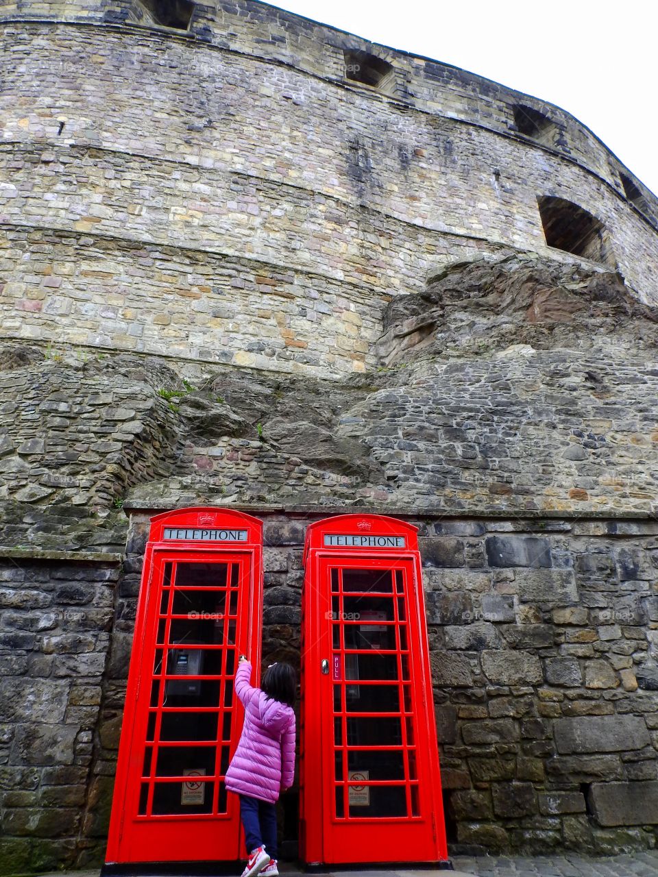 Classic red phonebooths