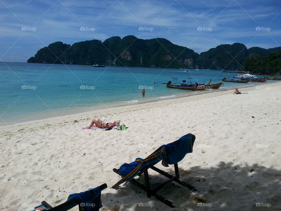 Sandy beach in Thailand