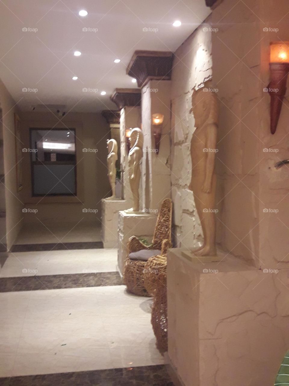 passage leads to a ballroom