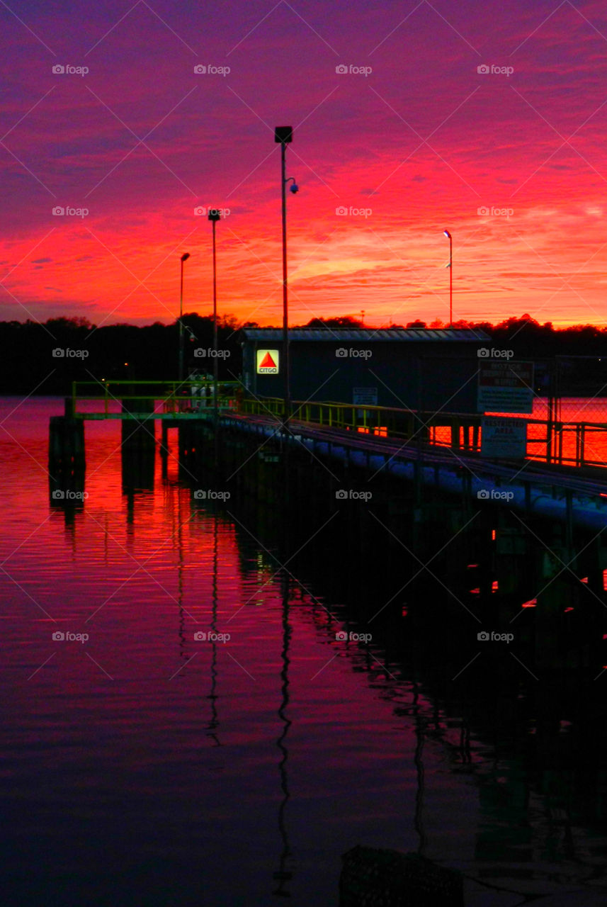 Incredible Sunsets! I am a Sunset enthusiast! The brilliant crimson, amber,tangerine, and blue hues of the sunsets sweep the sky and the surface of the waterways as the beautiful colors embrace the heavenly sky! Breathtaking!