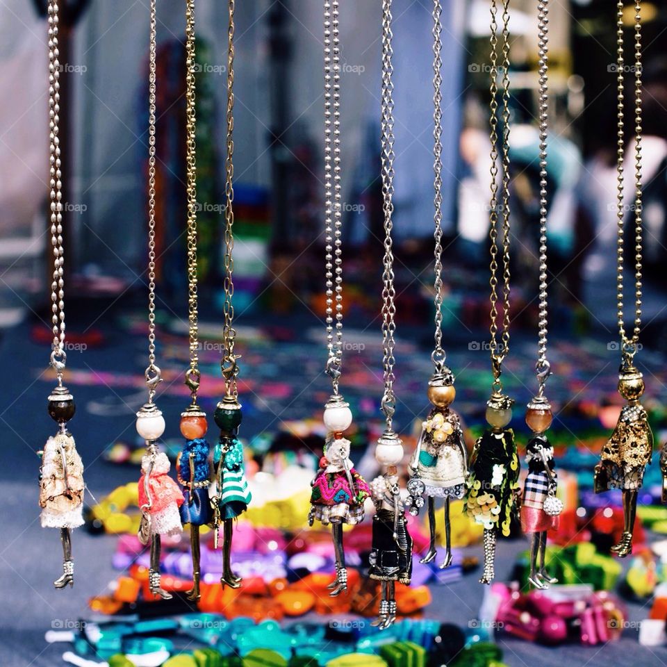 Necklaces at Paddington Market