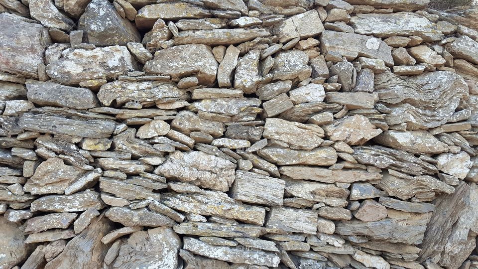 Dry stone wall in Begur