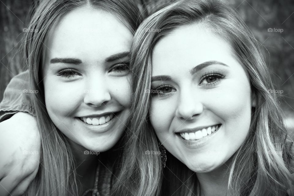 Sister smiles