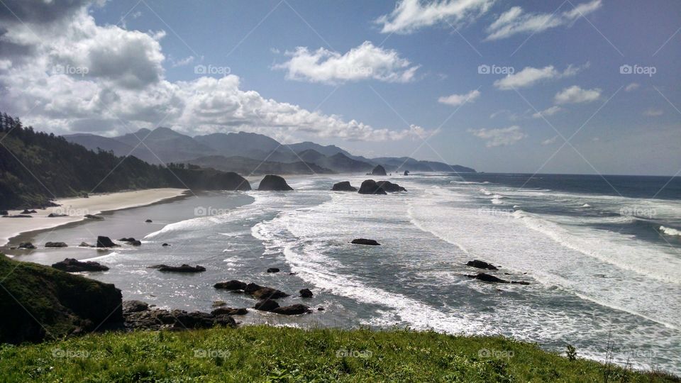 Scenics view of sea against sky