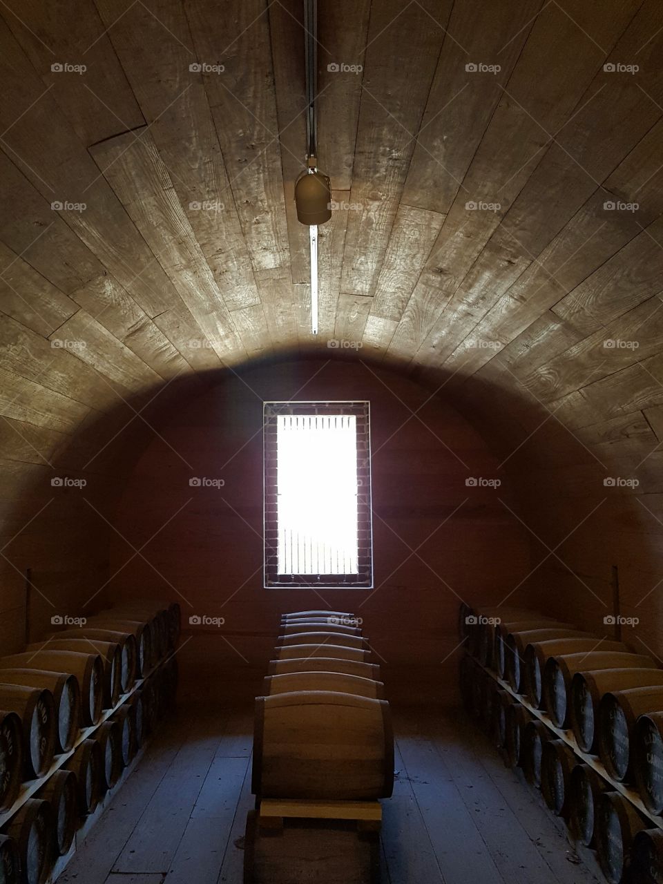 light in the barrel room