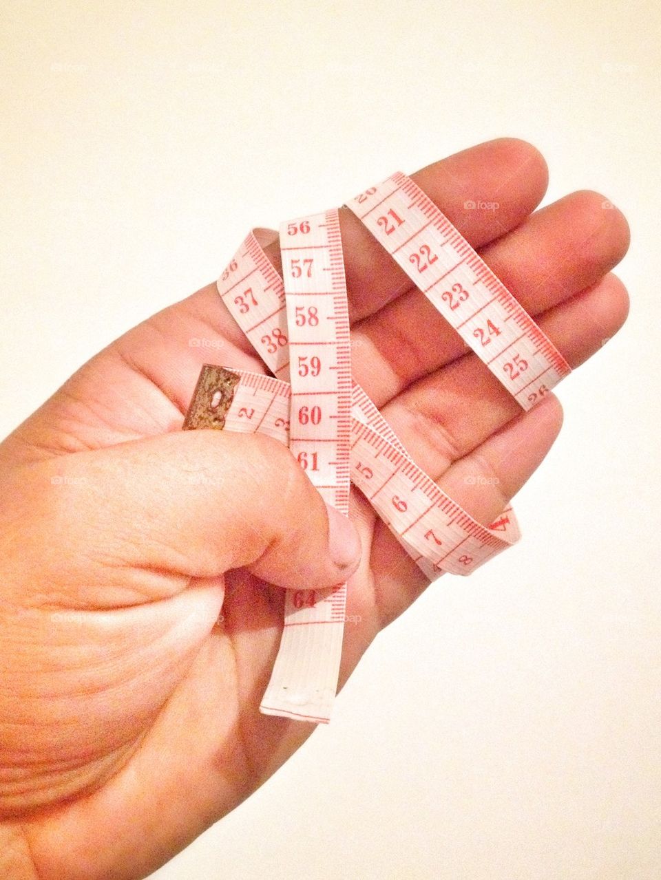 Close-up of measurement tape