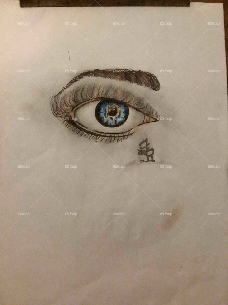 My Pencil Sketches; The Eye
