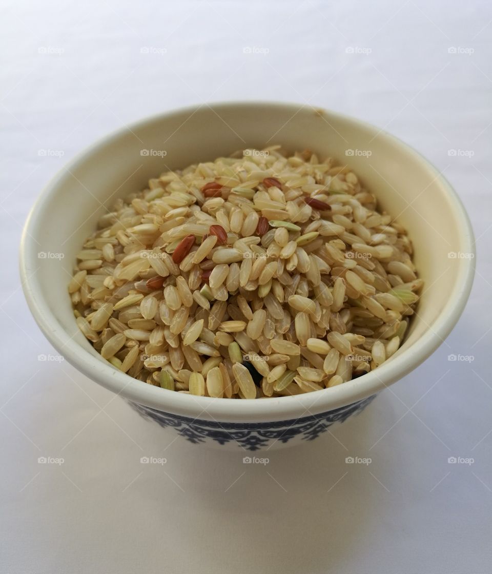 Raw Brown rice