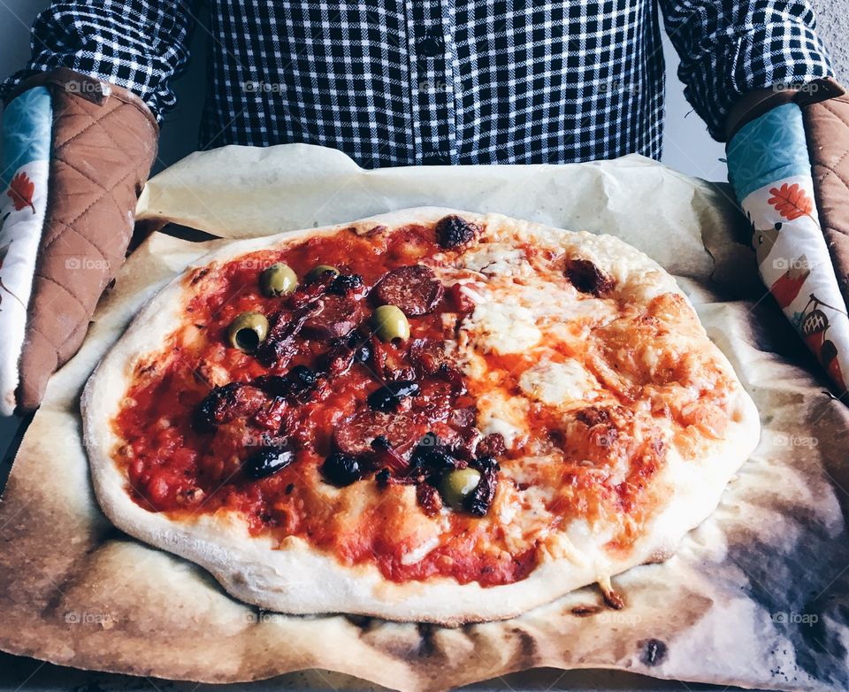 Sourdough pizza