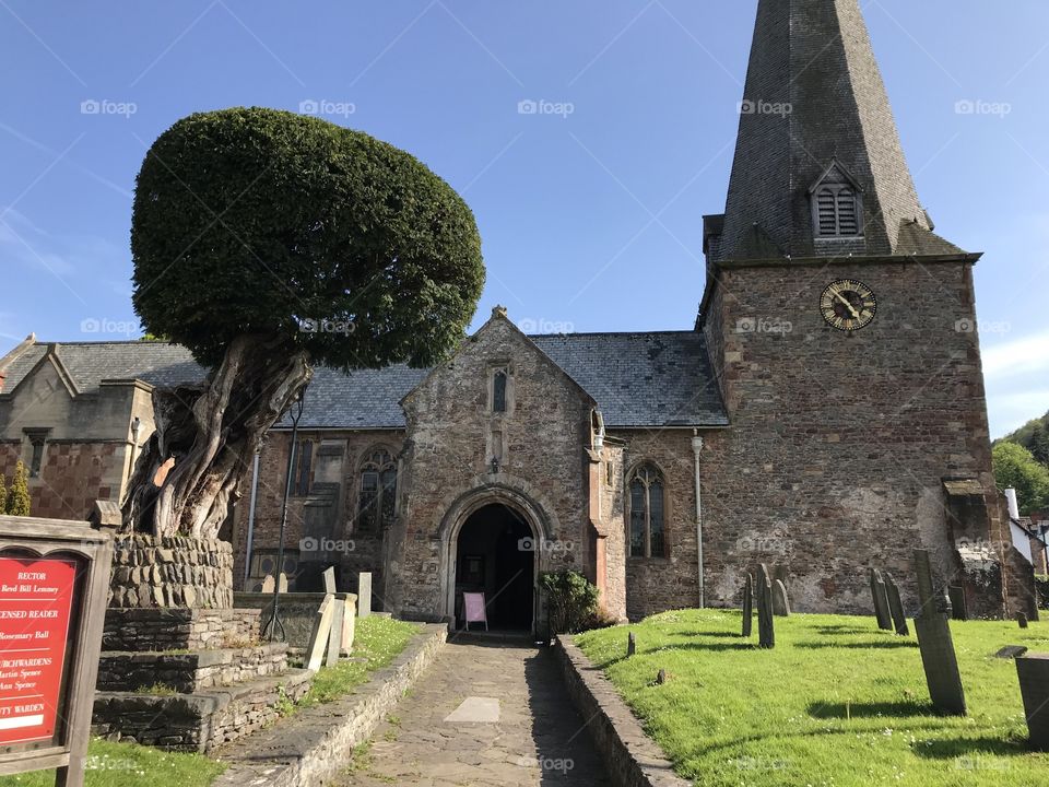 St Dubrious church in Porlock stands in fine order for visitors and locals alike to enjoy, a Somerset place of worship of distinction.