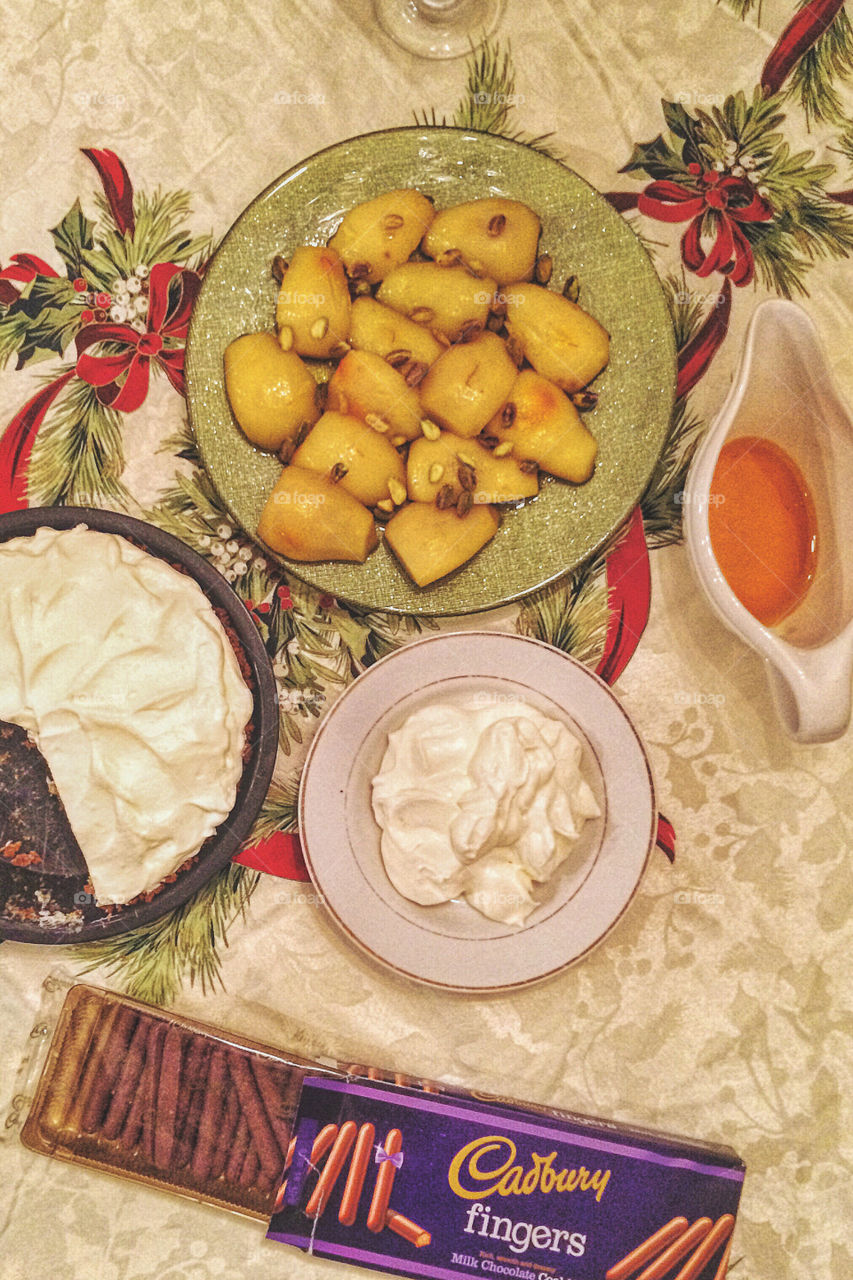 Christmas dinner, Persian themed dessert.