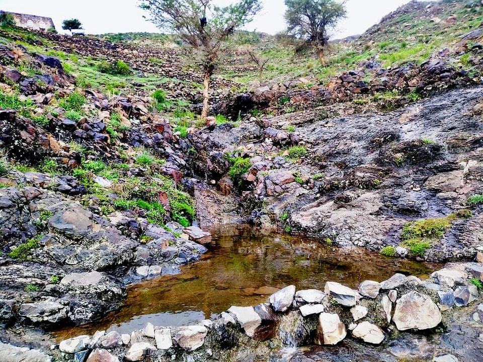 Glory be to God, the magnificent and picturesque view and the natural green trees are a view that is nothing more wonderful than it