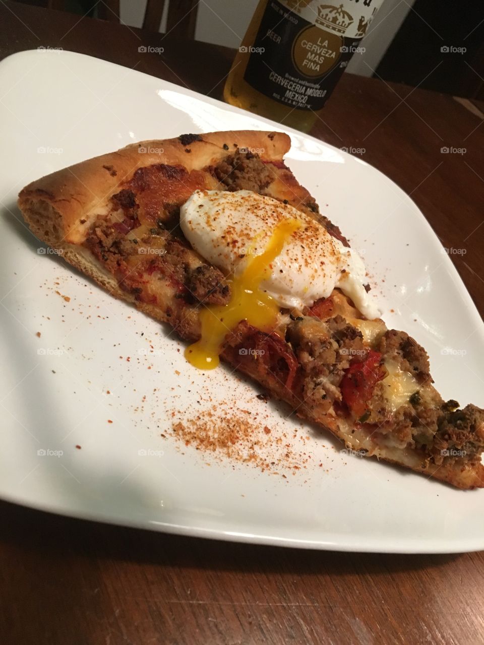 This is breakfast pizza.  