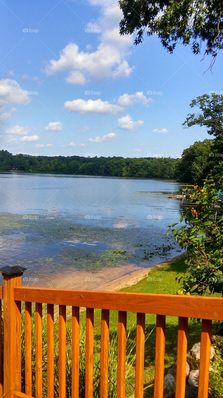 Stair top view