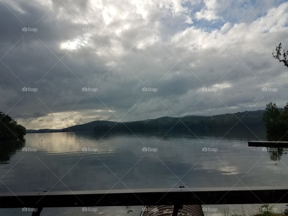 Water, Lake, Reflection, No Person, River