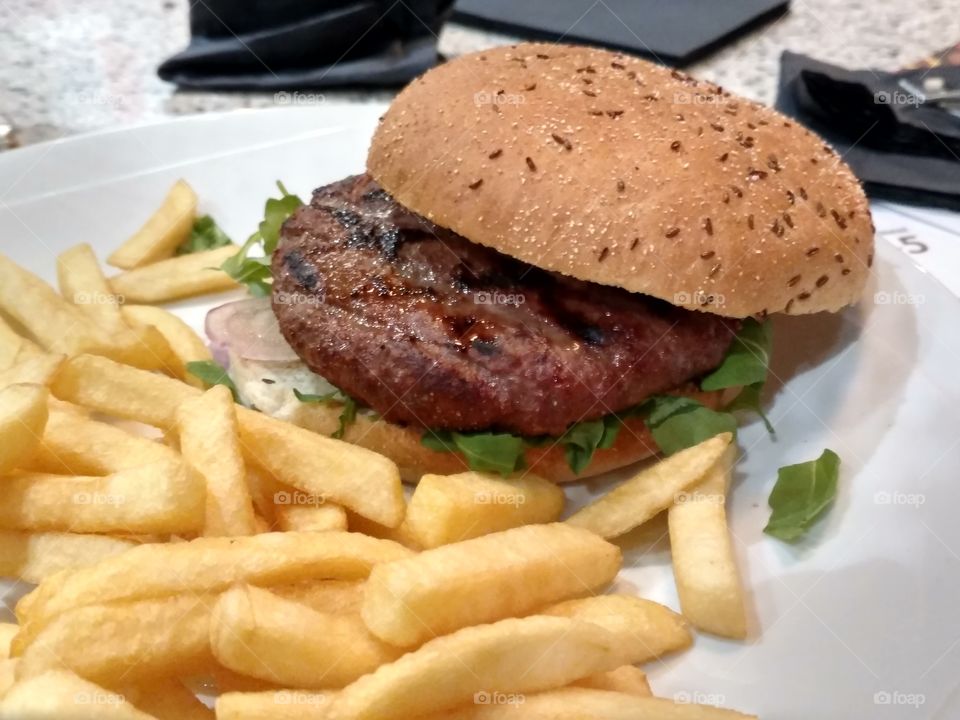 Burger frites