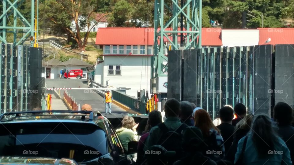 Orcas Island. offloading to Beautiful Orcas Island