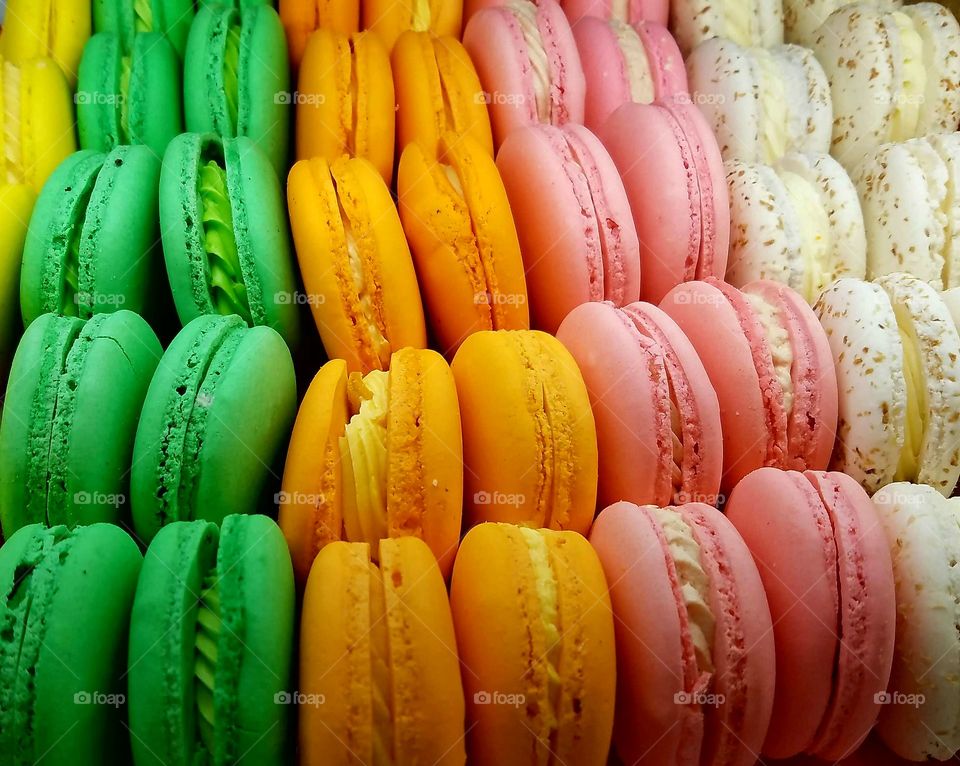 Colorful macaroons