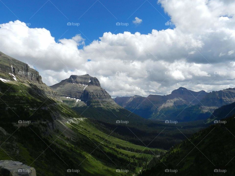 mountain view and valley