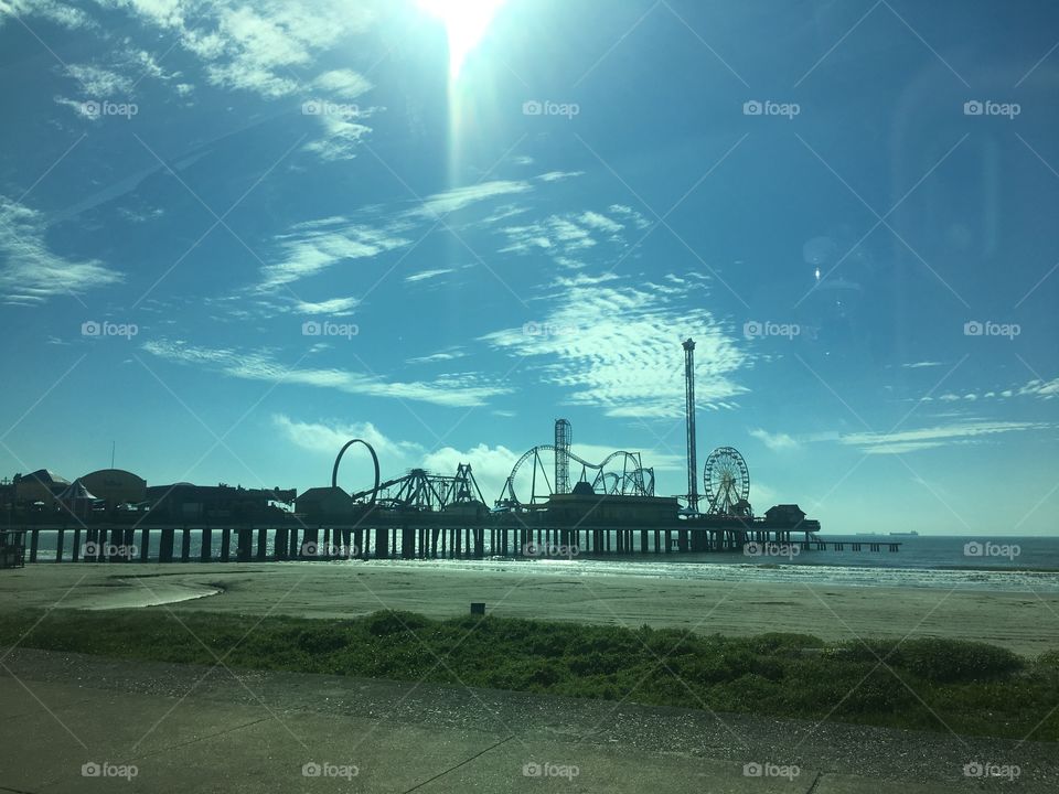 Beautiful photo of Pleasure Pier in Galveston, Tx
