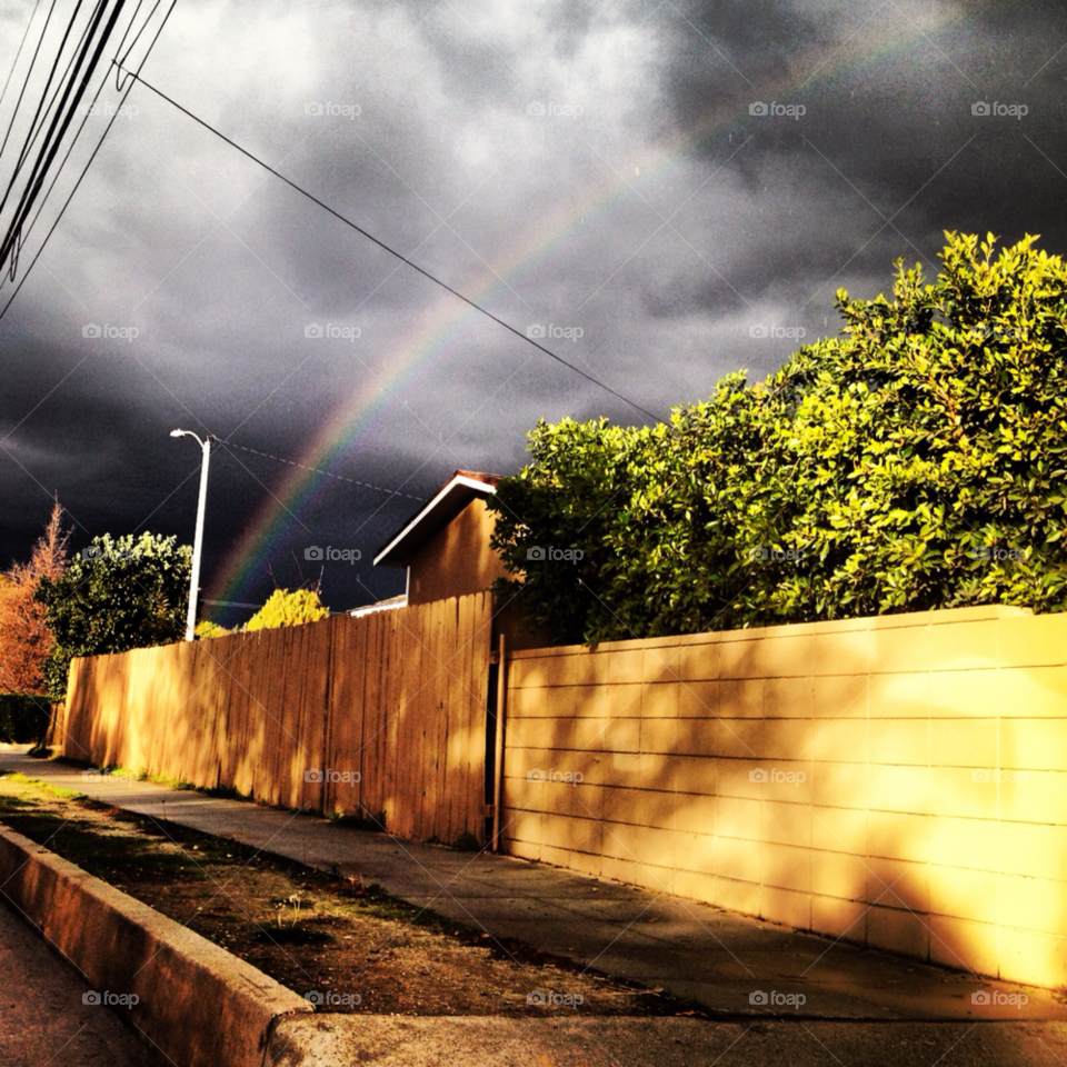 rainbow rain cloudy hope by jdlphoto