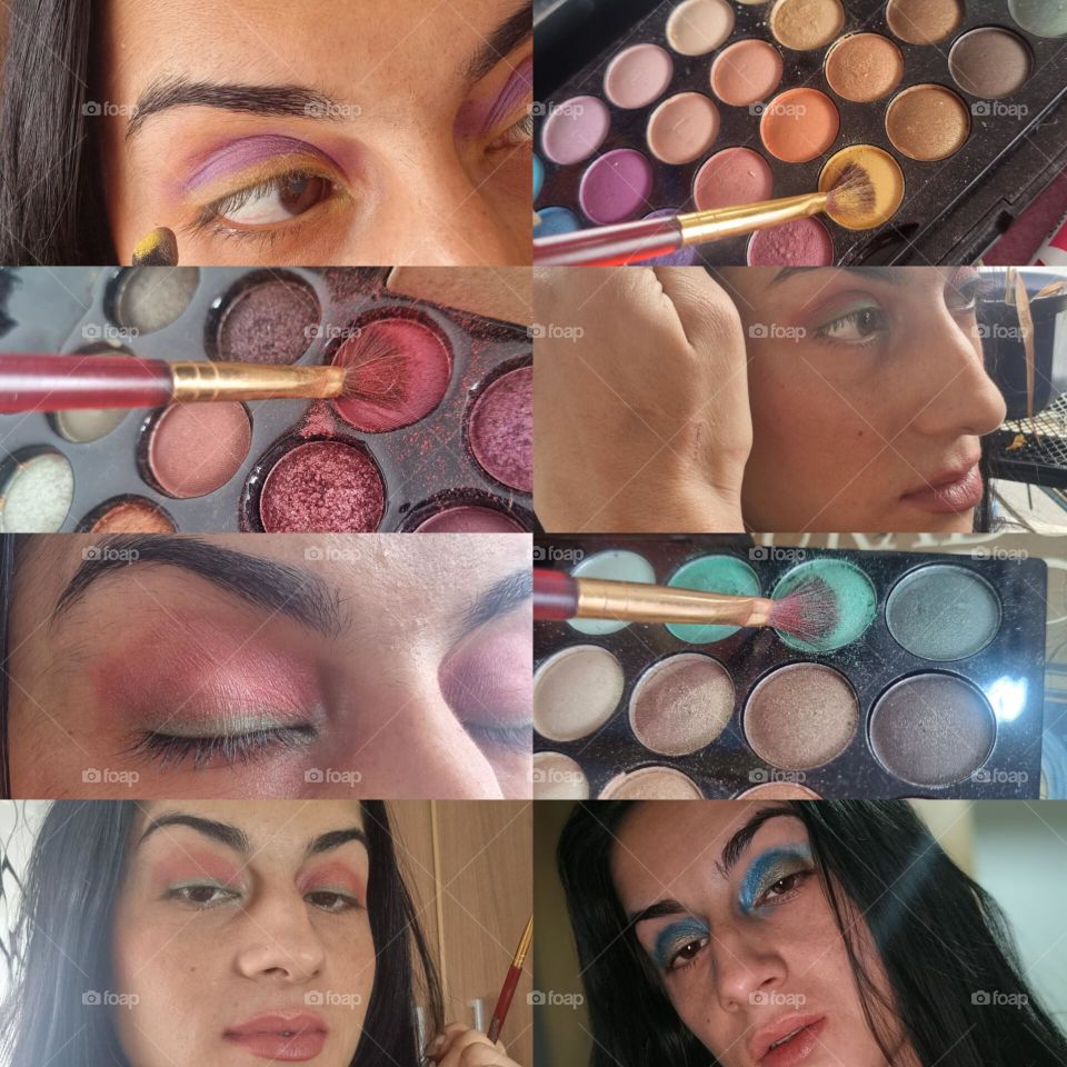 Power of colors using make up