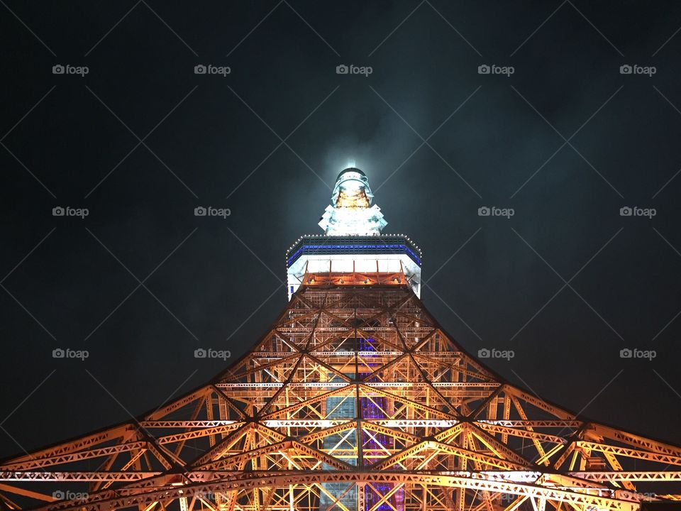 Tokyo tower. Tokyo tower at night 