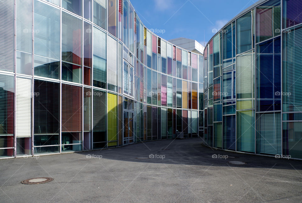 View of modern building by day.