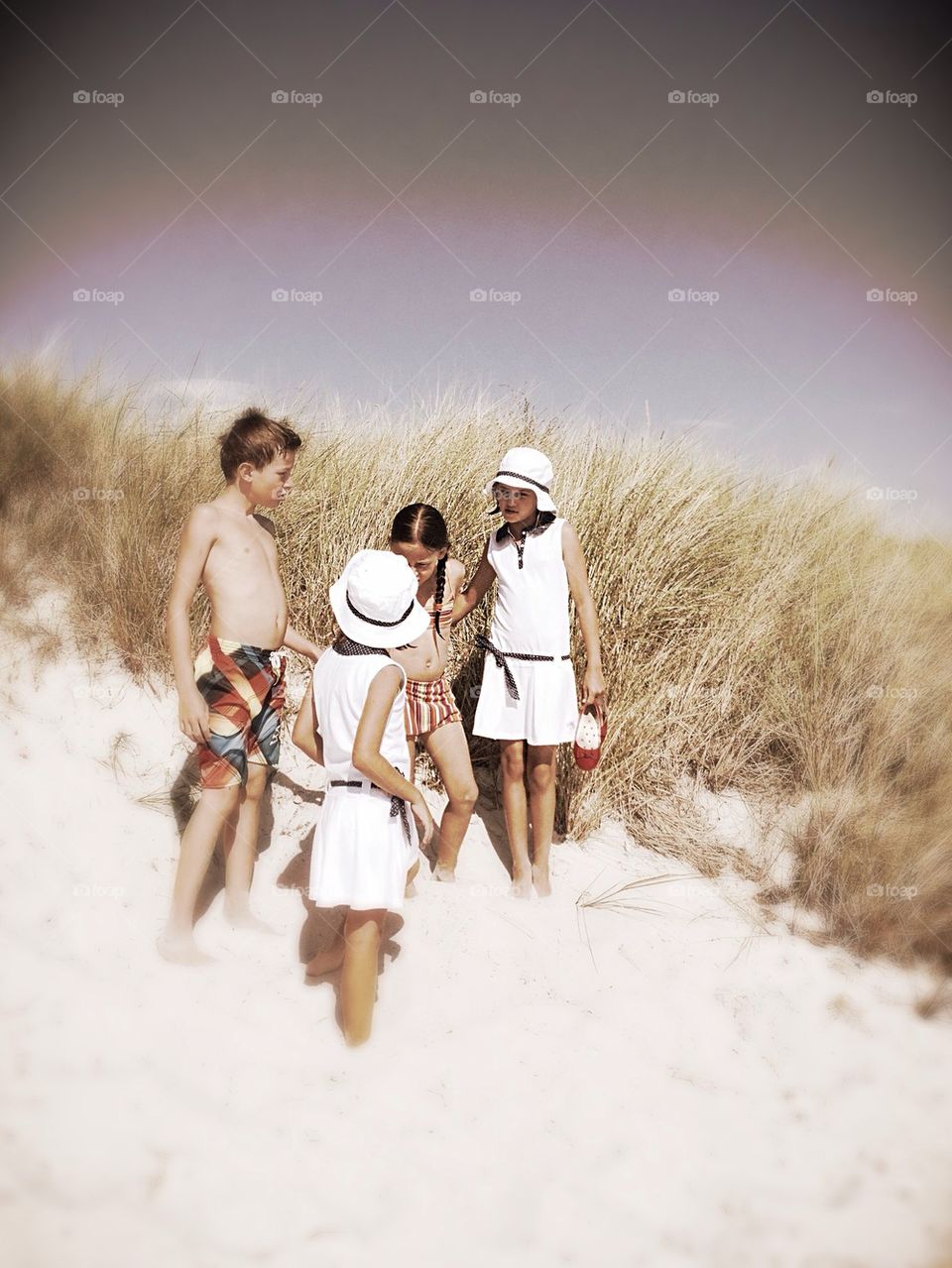 Kids on the beach