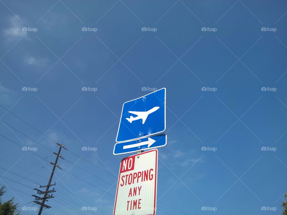 Airport sign.